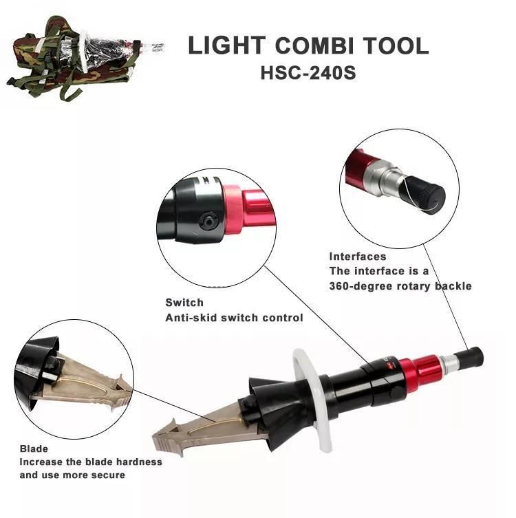 Odetools Hsc-240s Hydraulic Shear Crusher Metal Cutter Vehicles Dismantling Tool