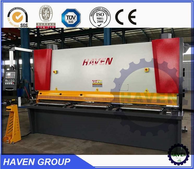 Hydraulic swing beam shearing and cutting machine