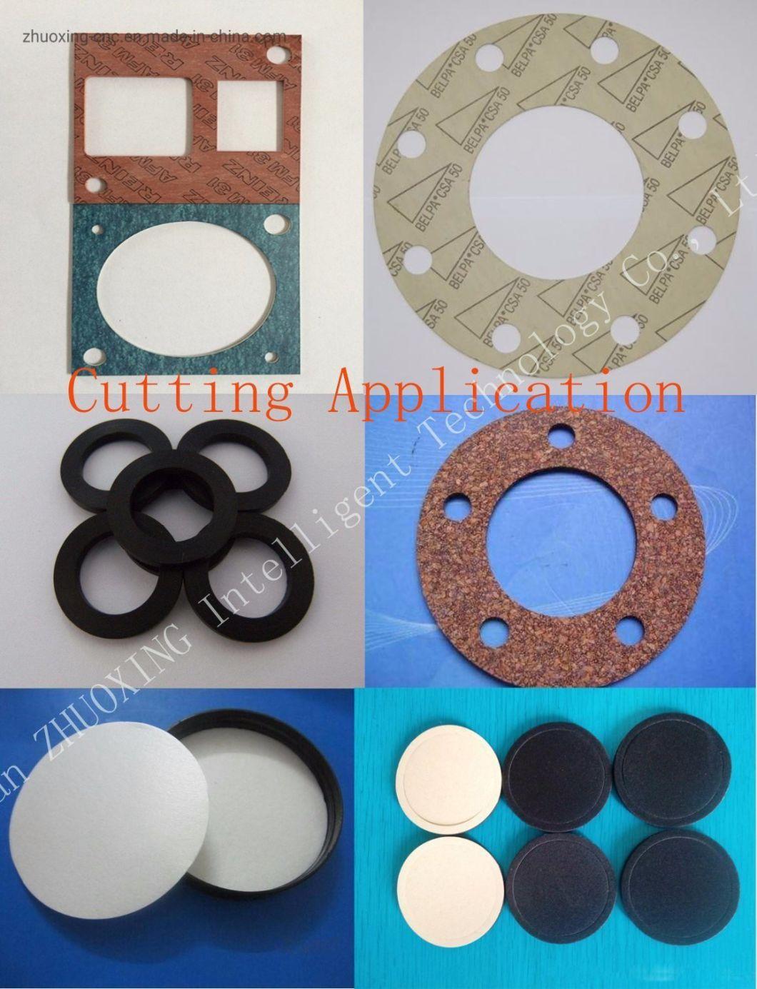 Oscilalting Knife Automatic CNC Cutting Machine Cutter Flatbed Rubber Ring Asbestos Graphite Gaskets Industry