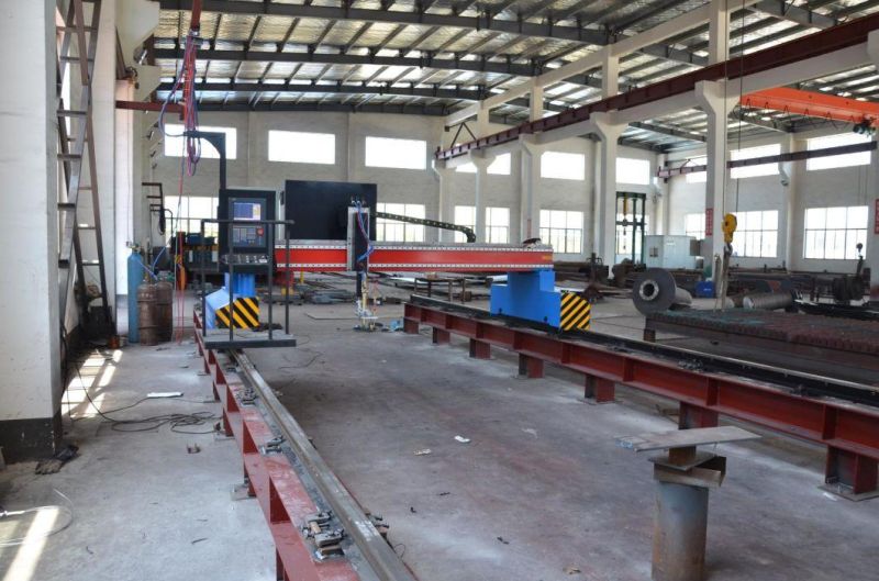 H Beam Steel Plate Sheet Web and Flange Edge Beveling Cutting Machine