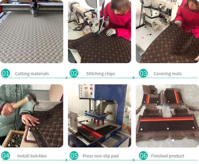 Best Automotive Interior Car Seat Cover Mats Footwear Cutting Machine with Vibrating Oscillating Knife CNC Leather Cutter
