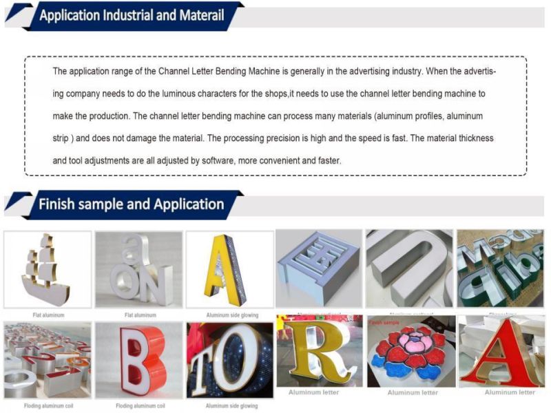 Full Acutomatic Computerrized Channel Letter Processing Machine