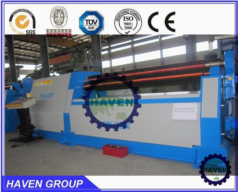 W11H-20X3000 3-roller Automatic plate industrial bending rolling machine