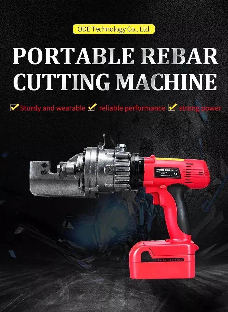 Odetools RC-16b Portable Handheld Hydraulic Steel Bar Rod Rebar Cutter Rebar Cutting Machine Hydraulic Cutter