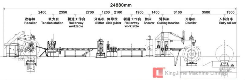 Large Size Steel Coil Slitting Machine Line