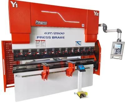 Wc67K 63t2500 Automatic Hydraulic Press Brake for 3mm Metal Plates Bending