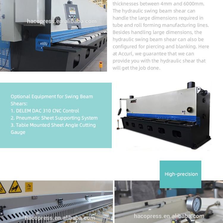 CNC Hydraulic Cutting Machine for Steel Plate