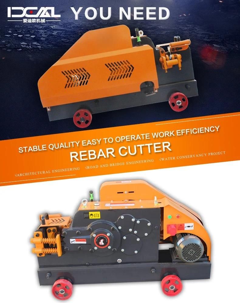 Gq40d Moon-Shape Rebar Cutter Price Wholesale 40mm Steel Bar Cutting Machine for Construction Site