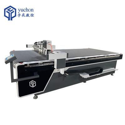 Automatic CNC Oscillating Knife Cutting Soft Glass Leather PVC Cutting Machine