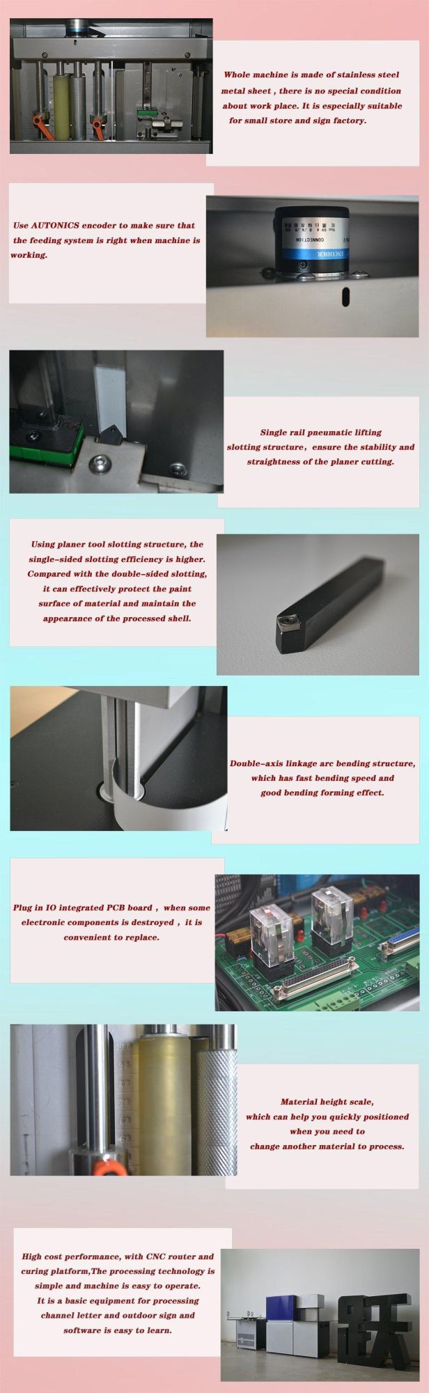 Popular Mini Type 3D Acrylic Letter Bending Machine B100 Channel Letter Bending Machine Aluminum Letter Bender