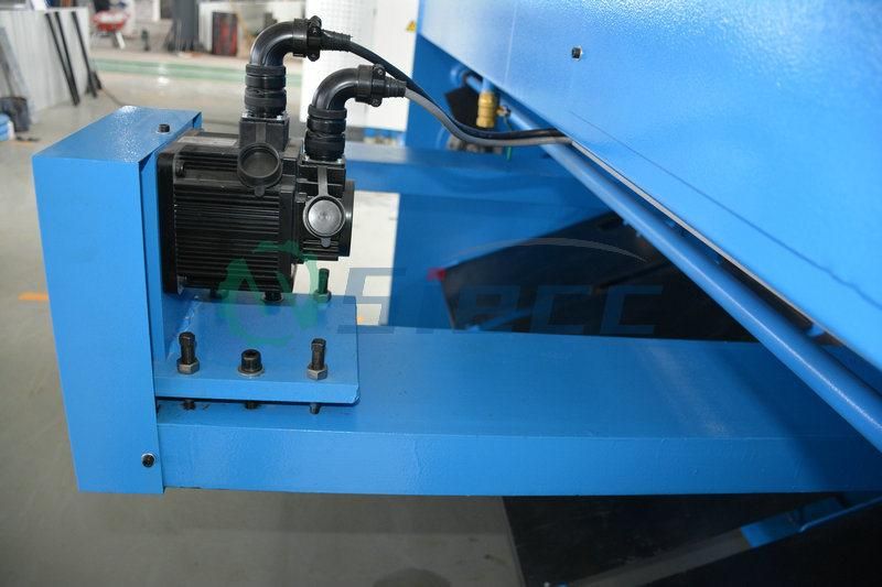 QC12K Hydraulic CNC Swing Beam Shearing Machine, High Precion Back Stop Device with Taiwan Hiwin Ball