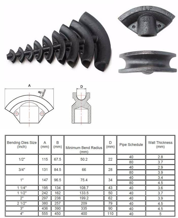 1/2"-3" Pipe Benders with Separable Hydraulic Pump (HHW-3F)