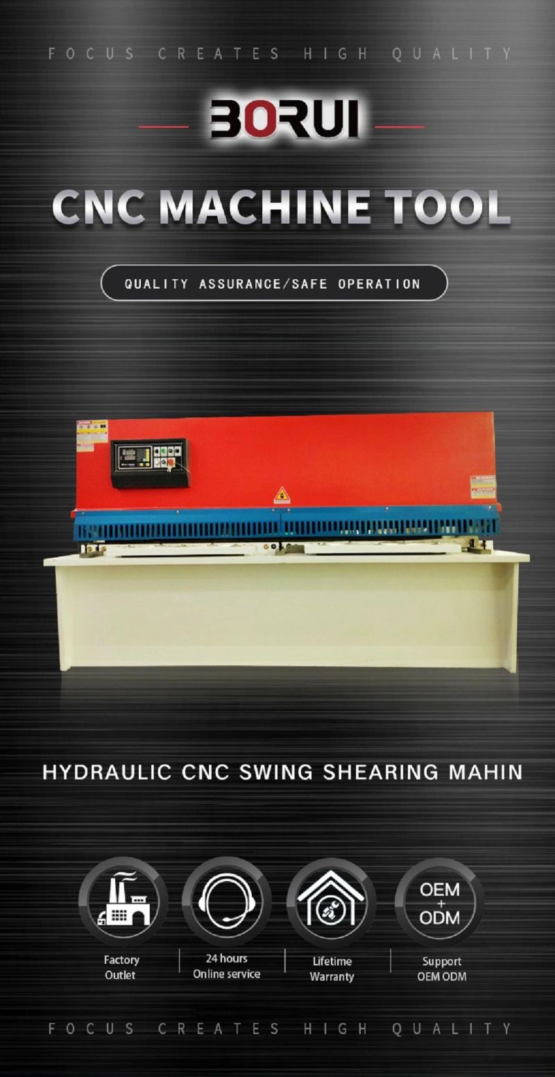 Hydraulic Sheet Metal Treadle Guillotine Motor Driven Shearing Machine QC11y/K