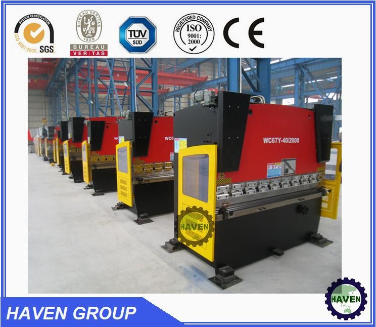 sheet metal bending and hydraulic pressbrake with good after sales Chinese WC67Y