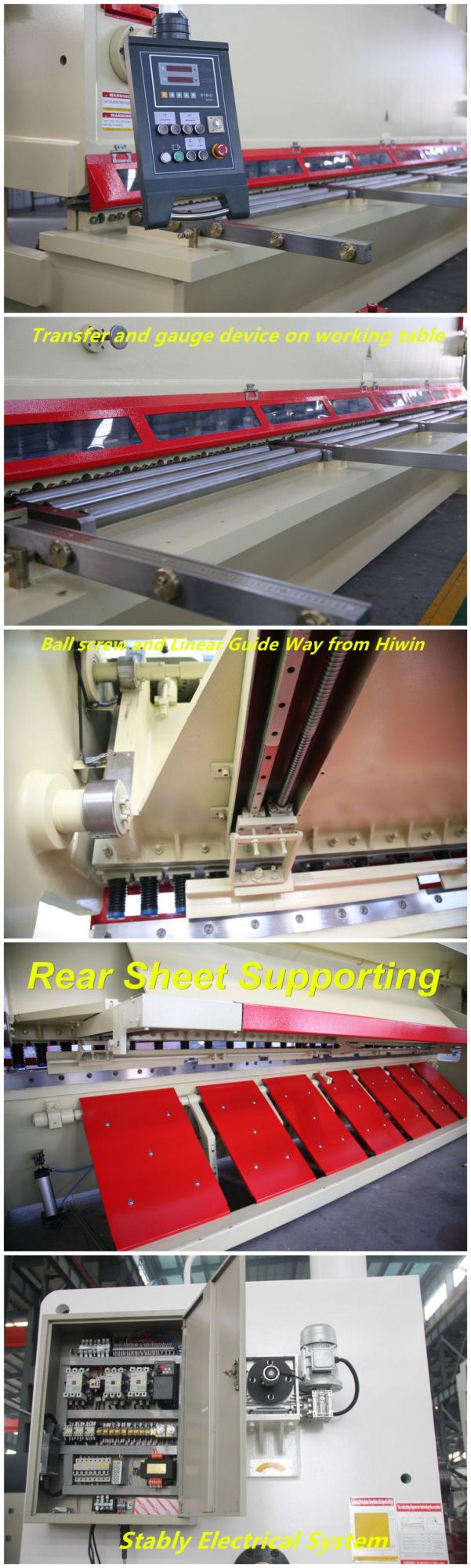 Precision Guillotine Shear Machine From Anhui Yawei with Ahyw Logo for Metal Sheet Cutting