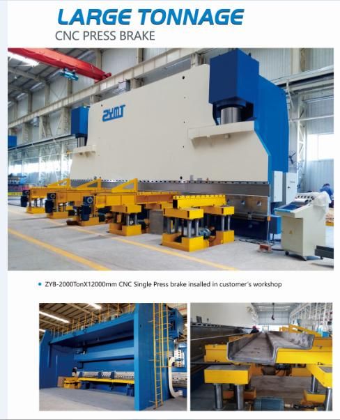 High Quality 12m CNC Metal Sheet Tandem CNC Hydraulic Large Press Brake Machine for Poles