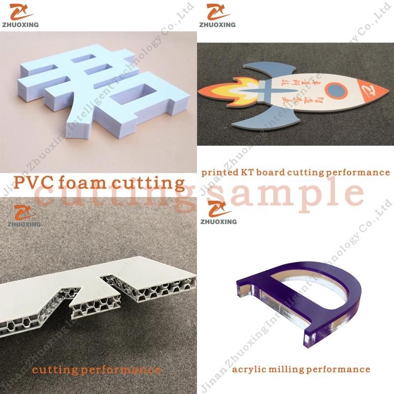 China Supplier Zhuoxing CNC Oscillating Knife PVC Corrugated Paper