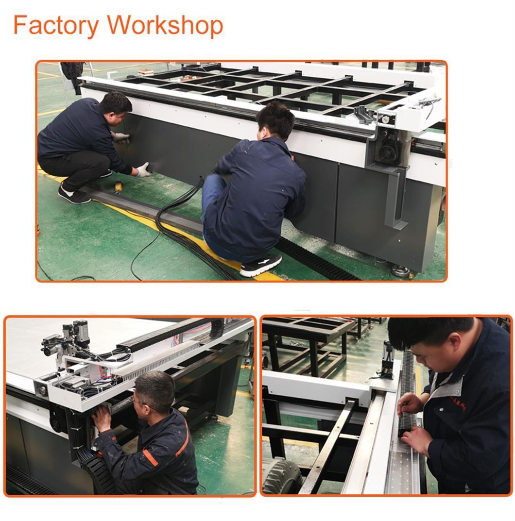 Large Visual Contour Cutting Machine Printed Fabric/Cardboard CNC Cutting Machine with Camera