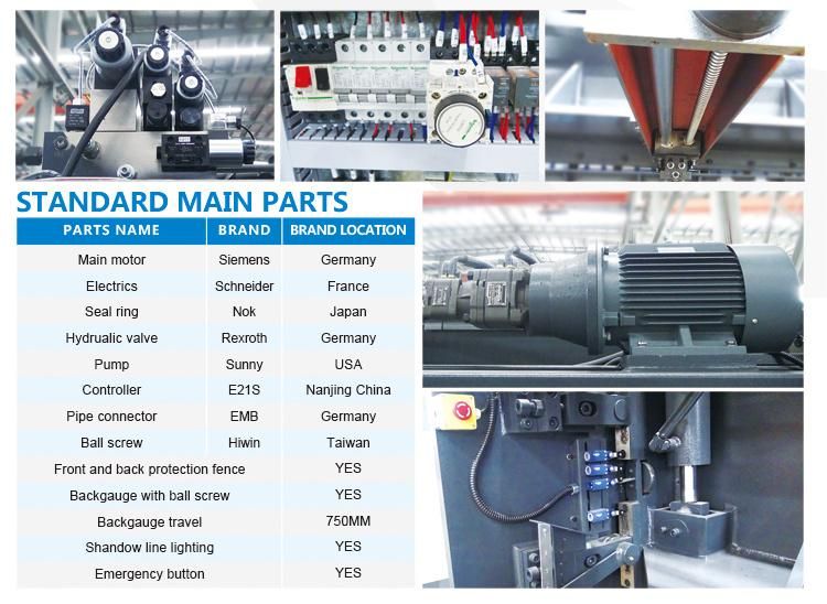 Ras-6X3200 CNC Hydraulic Guillotine Shearing Machine