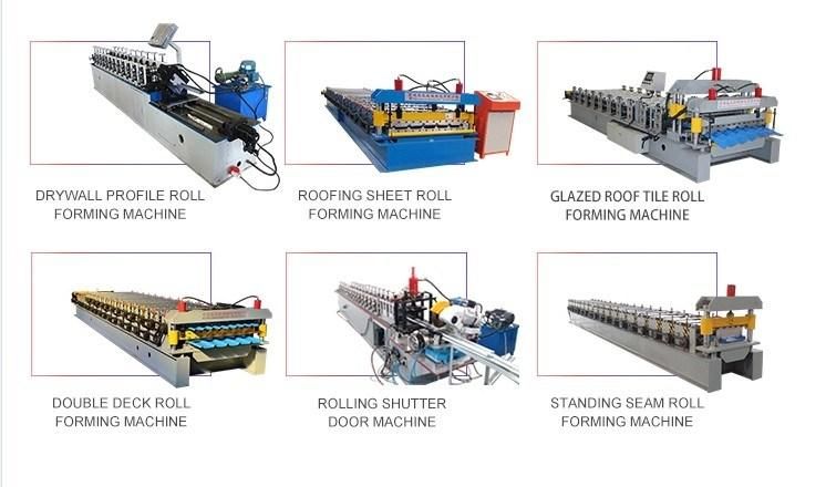 Automatic Glazed Double Metal Roofing Tile Roll Forming Machine Good Price