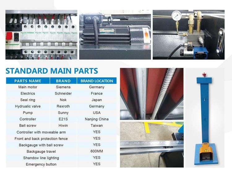 China Manufacturer Auto Control CNC Metal Plate Hydraulic Guillotine Shearing Machine