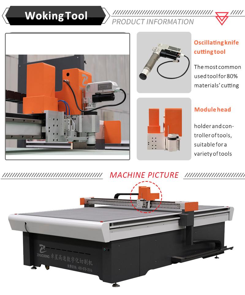 Automatic CNC Cutting Machine for Leather Shoes and Bags with Oscillating Knife