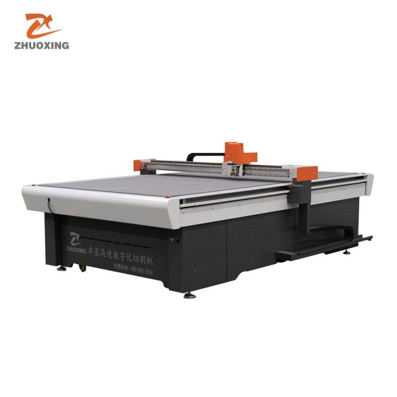 Automatic CNC Knife Cutting Machine for Leather Shoes and Bags with Oscillating Knife