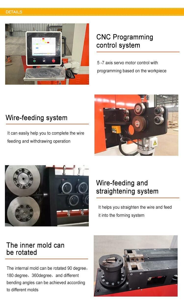 Automatic 3D CNC Wire Bending Machine