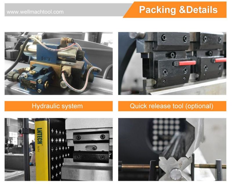 WC67Y-300Tx3200 hydraulic press brake machine with E21 NC Controller