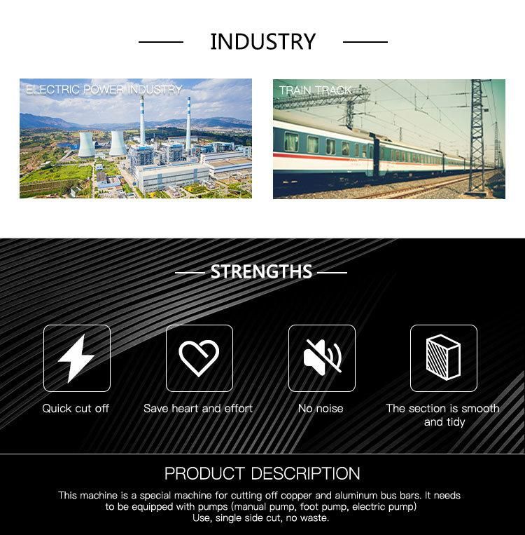 Hydraulic Busbar Cutter/Thin Steel Bar Cutter (CWC-200V)