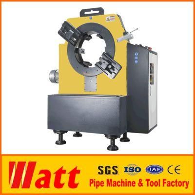 Stationary High Speed Pipe Cutting and Beveling Machine in Workshop
