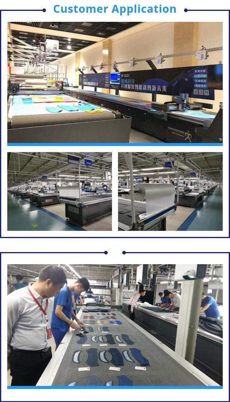 Ruizhou Computerized Printed Fabric Shirt Dieless Cutting Machine