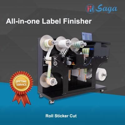 Automatic Servo Print Laminate Cut Wind Sticker Label Cutter Plotter Machine