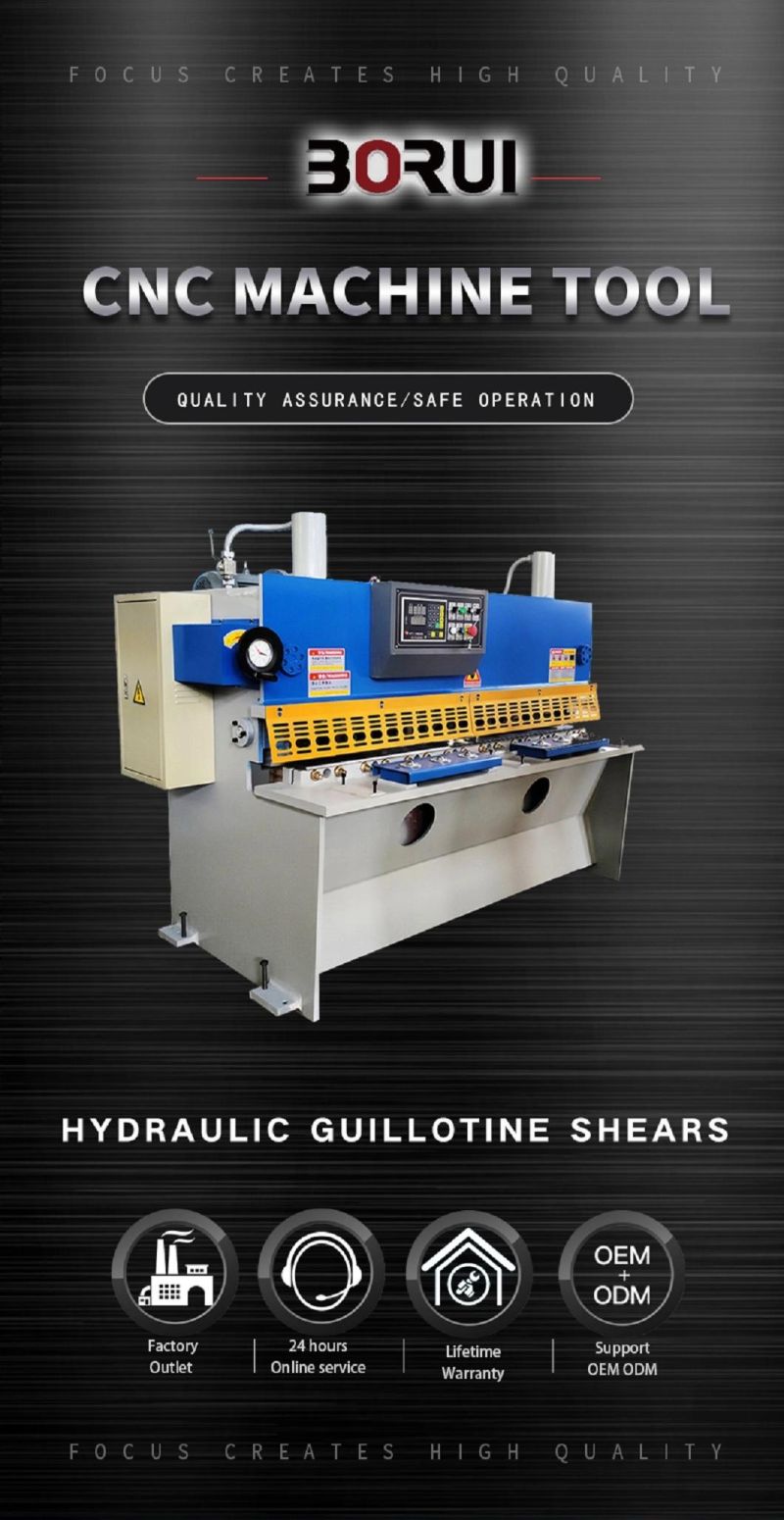 QC11y/K Chinese Guillotine Hydraulic Shearing Metal Sheet Shear Cutter