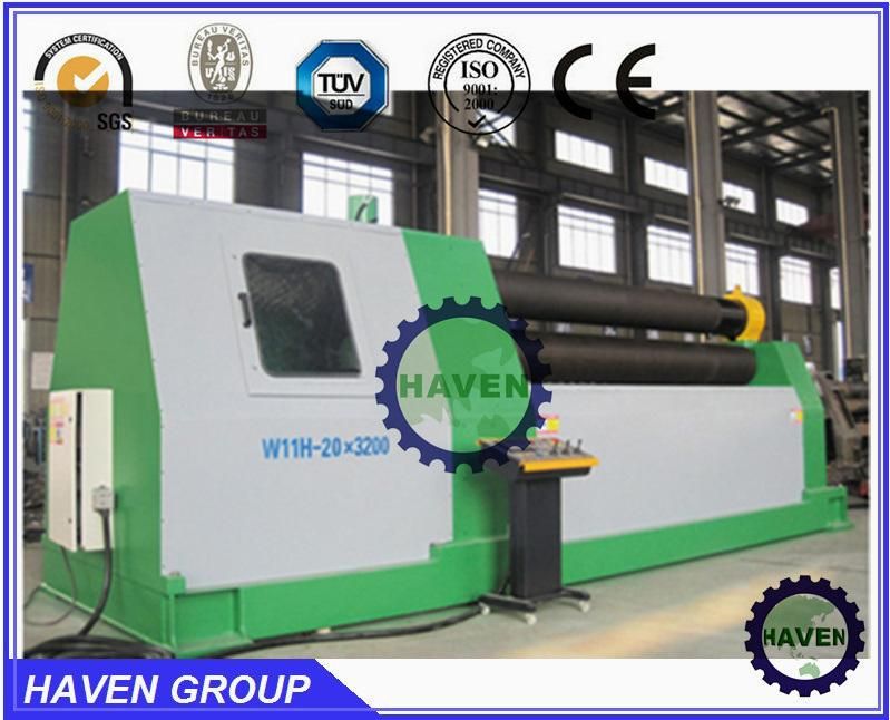 W11H-16X3000 3 rolls Automatic plate industrial bending rolling machine