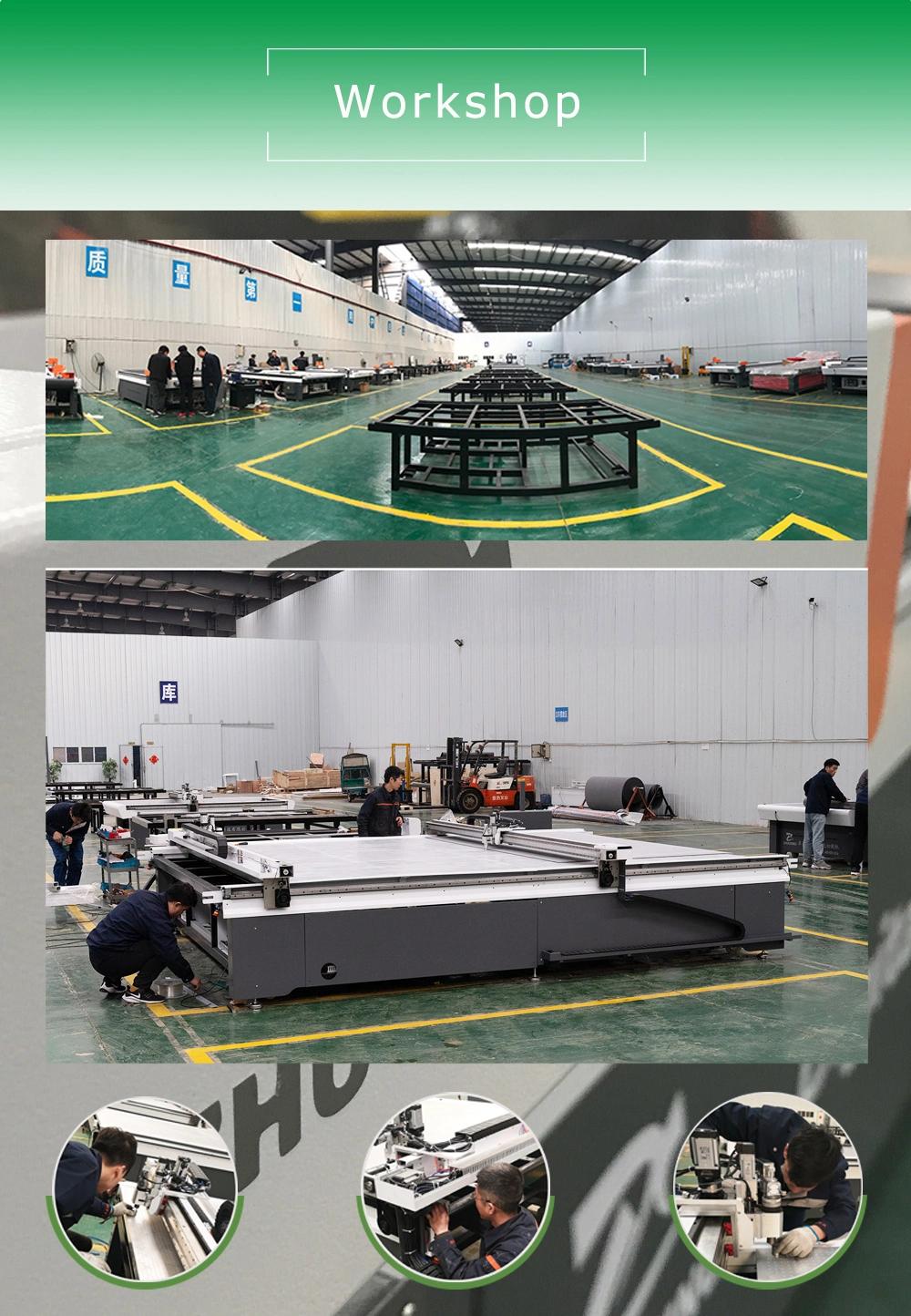 Automatic CNC Wool Felt Cutting Machine Thick Woolen Cut for Acoustic Panel Making Digital Cutter Make Dumboard with V Shape Grooving Effects Sound Insulation