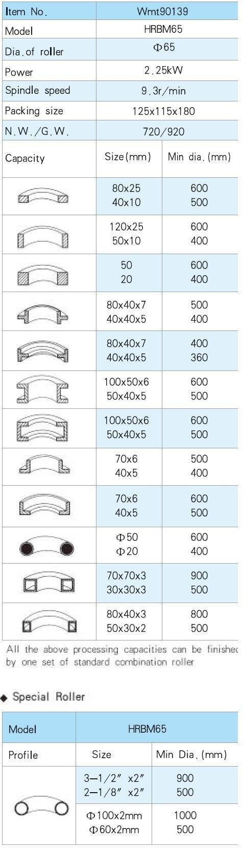 HRBM40HV Good Quality Popular Round Bending Machine