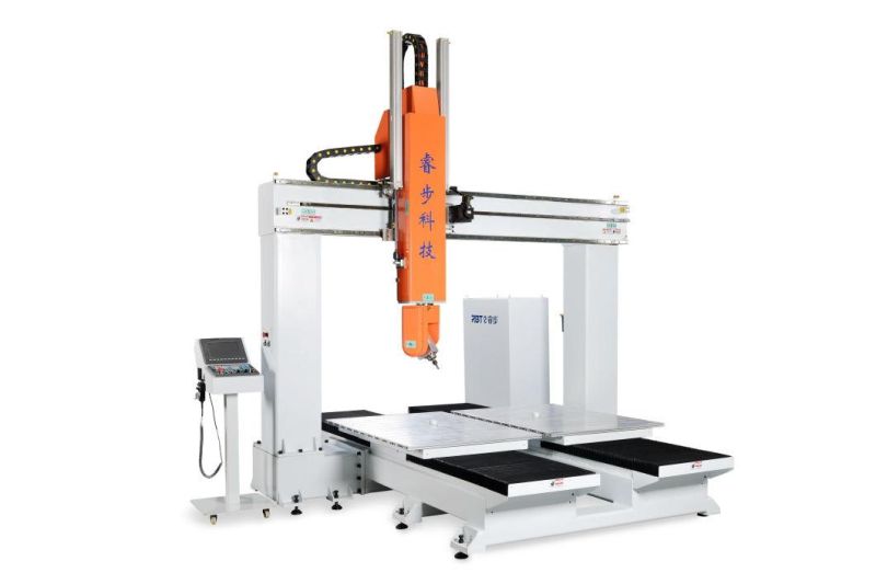 CNC Cutting Machine for Composite Materials Plastic/PC/ABS/PE/Acrylic/Carbon Fiber/ Wood/ Glass Steel Six Axis CNC Edge Cutting and Hole Drilling Machine