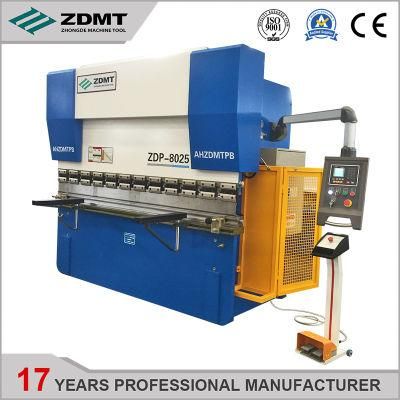 Wc67y-80t2500 E21 CNC Metal Brake Press Folding Bending Machine