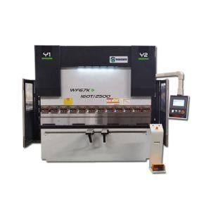 Wf67K-E 125ton 2500mm Electrohydraulic CNC Press Brake 3D Folding machine for Bending Plate