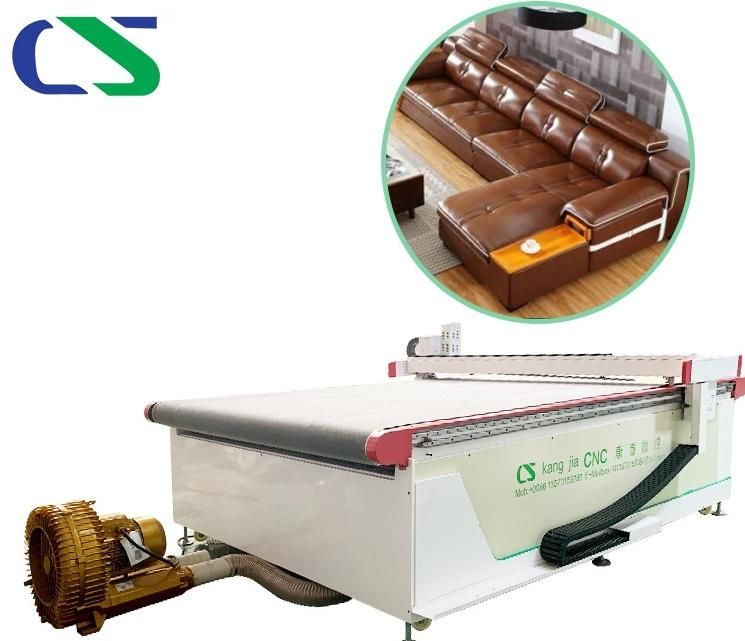 Hot Seller CNC Machinery High Speed Automatic Vibrating Knife Multi Layers Sofa Fabric Cutting Machine