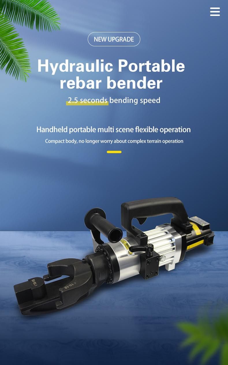 220V Spiral 25mm Hydraulic Rebar Bender