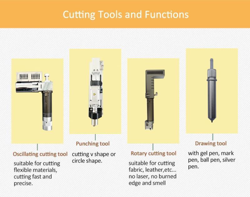 CNC Oscillating Knife Rubber Sheet Cutting Tools Digital Vibration Optional Blade Cutter
