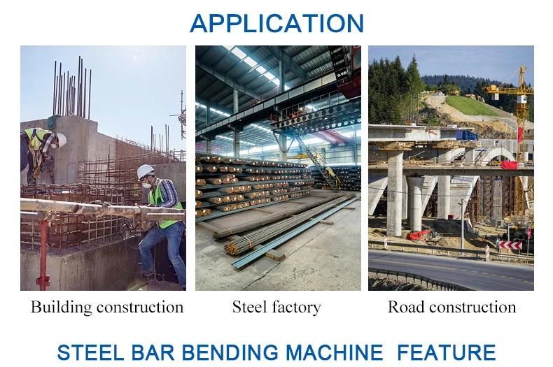Steel Bar Bending Machine Gw40b Rebar Bender with Three Phase Power Reinforcing Steel Bar Bending Machine