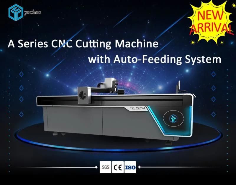 Knife Cutting Machine for Advertising Textile with Automatic Feeding
