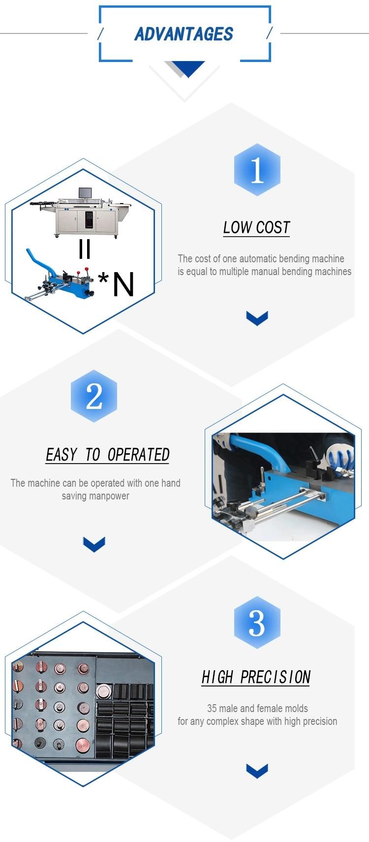 Precision Manual 2PT Steel Cutting Rule Die Bending Machine for Die Making