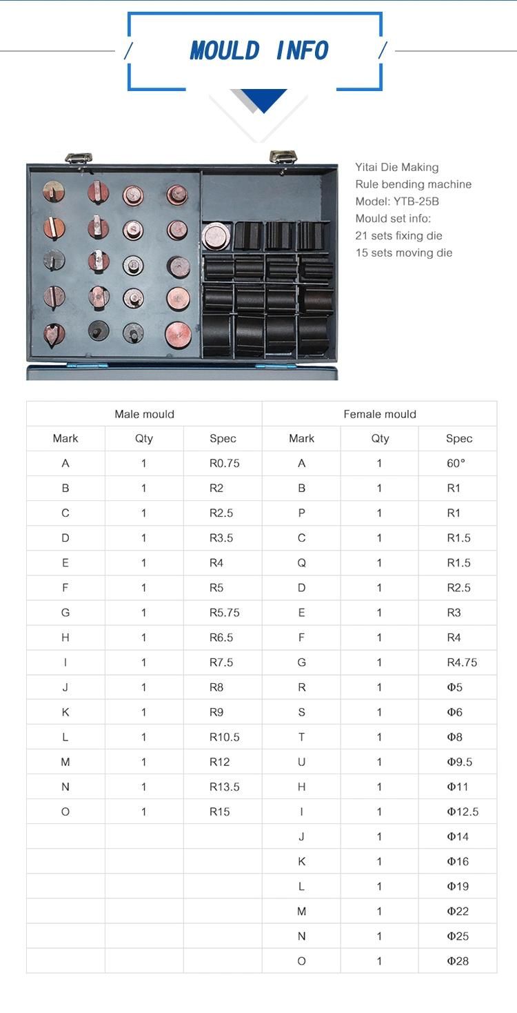 Yitai Manual Die Making Rule Bender Steel Rule Die Bending Machine