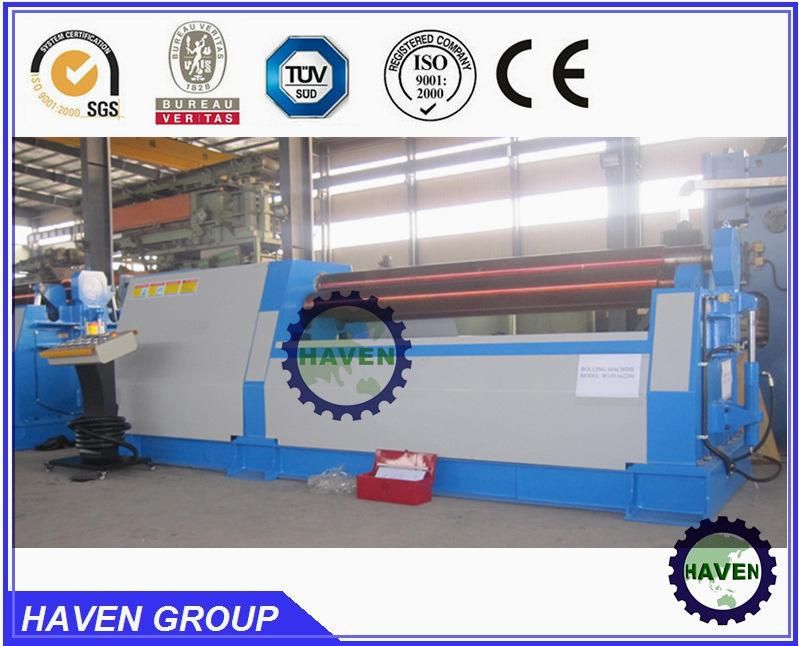 W11H-4X3200 bottom roller ARC adjust plate bending and rolling machine