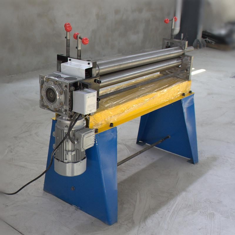 W11 Mechanical Three Roller Rolling Bending Machine for 2mm 1.5mm 1.2mm Small Thin Steel Plate Sheet