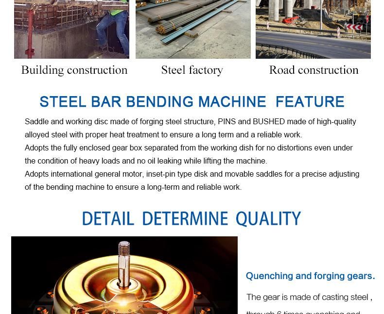 Steer Bar Bending Machine for Construction